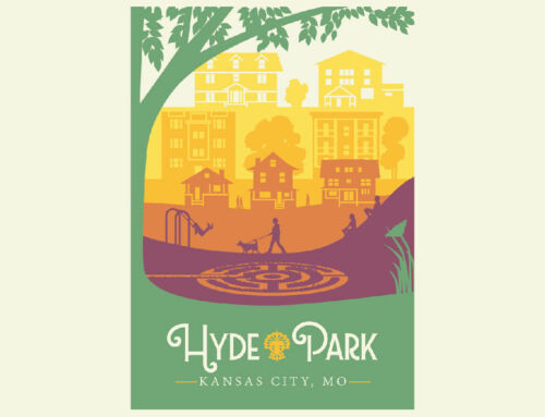 Hyde Park Neighborhood Banner Illustration